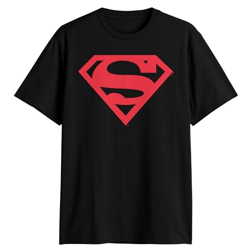 T-shirt Superman adulte DC Comics Justice League : haut à manches courtes logo symbole