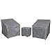 BANER GARDEN Patio Furniture Covers,Outdoor Furniture Cover Waterproof,Patio Furniture Set Covers for 3 Piece Outdoor Bistro,Patio Sofa Covers Set for 2 Chairs and Coffee Table,Grey