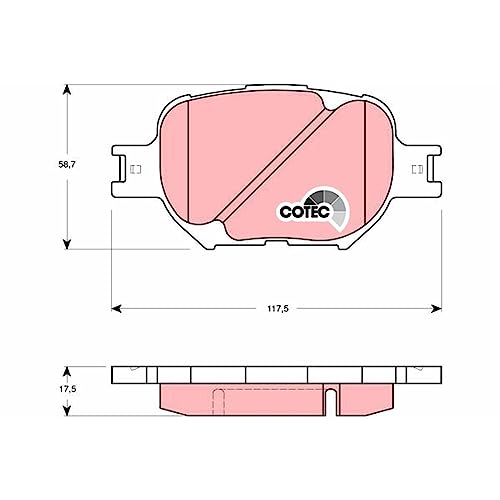 Garnitures de frein à disque TRW GDB3316 pour Toyota Celica