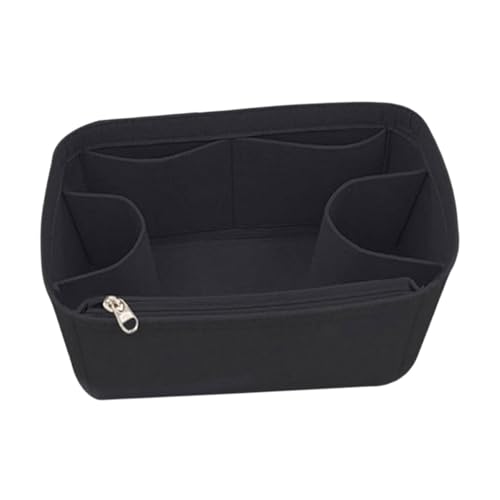 PciDinFo Organisateur de Sac à Main Intérieur pour Sac Fourre-tout Séparateur Amovible En Feutre Doublure Pratique pour Accessoires Personnels Rangement Optimi, Noir 34x13x22cm