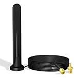 Bingfu 4G LTE Antenna 5dBi SMA TS9 External Omni-directional Network Antenna with Magnetic Base for 4G LTE GSM GPRS Router MiFi Hotspot Router USB Modem