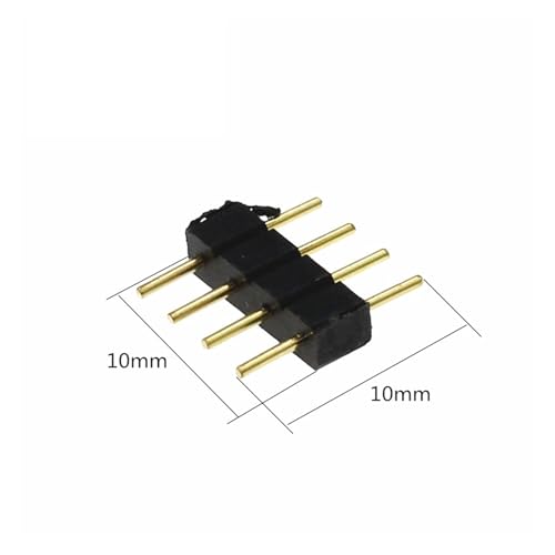 Conector LED RGB de 4 pines macho DIP clavija de conexión de tiras multicolor 3