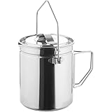 Fire-Maple キャンプポット 蒸し鍋 ステンレス 1.2L コンパクト 軽量 せいろ 蒸し器 多機能 キャンプクッカー 焚き火 直火対応 登山 ソロキャンプ バックパッキング ハイキング アウトドア 収納袋付き