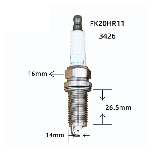 Bougies d'allumage FK20HR11 iridium platine résolvant les démarrages difficiles