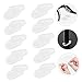 Ipetboom 10pairs Silicone Nose Pads for Glasses - Skin-Friendly Eyeglass Grips Transparent Nose Protector for Sunglasses Comfortable for All-Day Wear