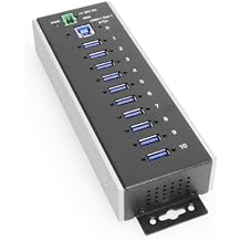 Coolgear 10 Port USB 3.2 Gen 1 Industrial Wide Temp. Range Hub