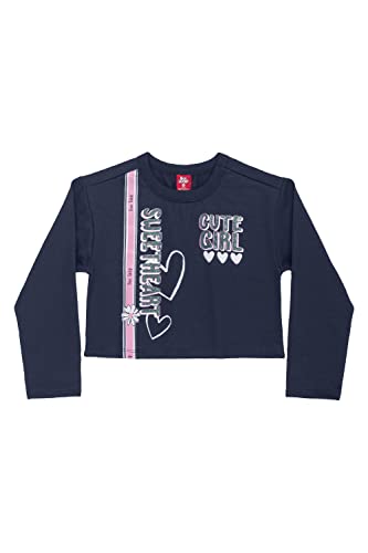 Conjunto de Moletom com Blusão Cropped e Calça Bee Loop, Azul, 06