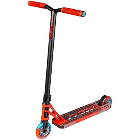 MGP Action Sports - MGX S1 Shredder Stunt Scooter - Suits Boys & Girls Ages 4+ - Max Rider Weight 100kg - Worlds #1 Pro Scooter Brand - Madd Gear Est. 2002 (Red/Black) Cover