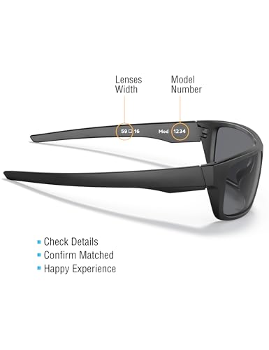 Bowyer Replacement Nose Pads Compatible with Maui Jim Lighthouse MJ423 / Breakwall MJ422 / Sugar Beach MJ421 Sunglass- Black4