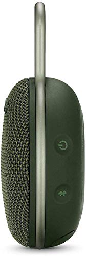 Image of JBL Clip 3, Wireless Portable Bluetooth Speaker with Mic, JBL Signature Sound, Integrated Carabiner, Vibrant Color Options with IPX7 Waterproof & AUX (Green)