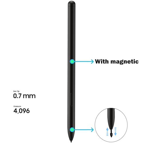 Image of Galaxy Tab S10+ /S10 Ultra S Pen Replacement for Samsung Galaxy Tab S10+ /S10 Ultra Stylus Touch S Pen, Tab S10+SPen for Samsung Galaxy Tab S10+ SPen with Free 5 Tips(WithoutBluetooth,Black)