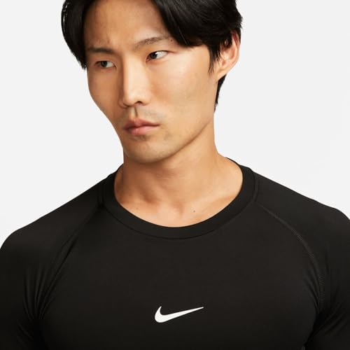 Nike FB7919-010 M NP DF Tight Top LS Sweatshirt Hombre Black/White Tamaño 2XL