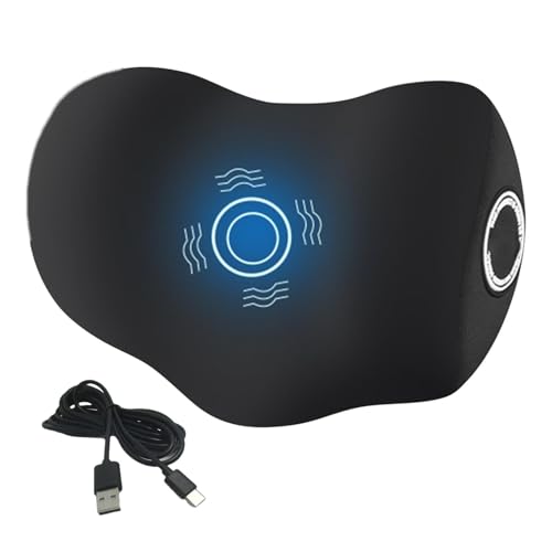 Cojín de masaje para el cuello - Cojines cervicales para cuello de coche de fibra sintética | Cojín para el cuello para coche, SUV, camión | Cojín de coche para relajación del cuello para viajes