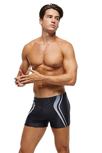 SALENT Men's Square Leg Athletic Swimsuit Swim Trunk Swimwear Bathing Suit Board Short3
