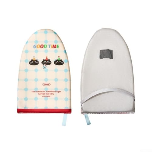 Honseadek Asse da stiro ispessita resistente al calore con rete in spugna di cotone multistrato per ferro da stiro a vapore e da viaggio, 15 cm di larghezza, tappetino da stiro portatile