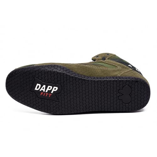 Image of Dapp Athlete-Series Weightlifting Shoes for Men and Women | Leather Rexine Exterior | Signature Flat Sole | Padded Interiors for Stability | Smart Cushioning | Wide Toe Box.