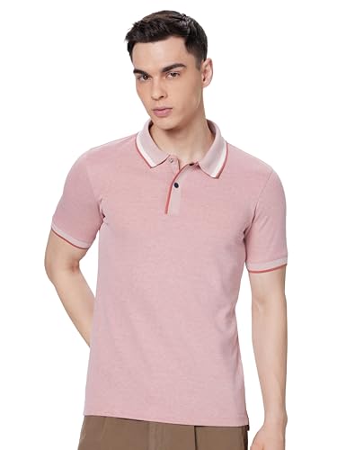 Image of Symbol Premium Men's Cotton Rich Textured Pique Polo T-Shirt - Regular Fit | Pique Knit (Available in Plus Sizes)