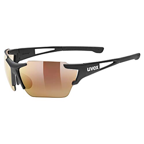 uvex sportstyle 803 race V - Sportbrille für Damen und Herren - selbsttönend & verspiegelt - beschlagfrei - black/blue - one size im Sale main image 0