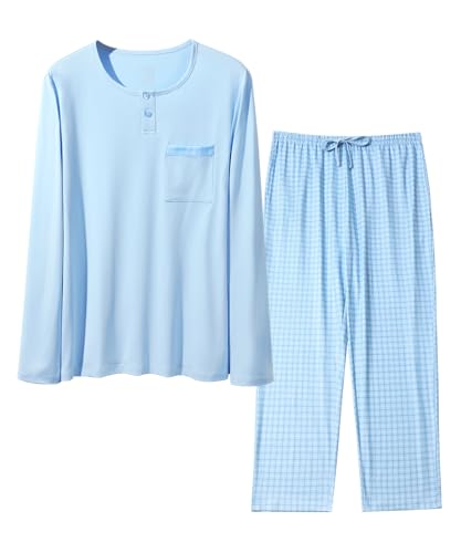 Pyjama homme longues Arjen Kroos boutonné devant pour l'hiver
