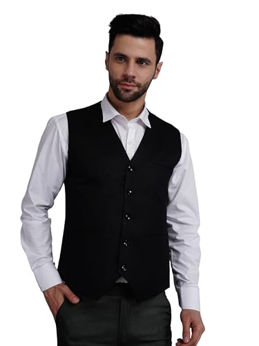 Image of APKR Men's Solid Waistcoat