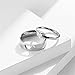 Yifnny Matching Rings for Couples, Couple Heart Rings Set Couple Rings I LOVE YOU Matching Heart Promise Rings for Her and Her Engagement Wedding Ring (Men Size 7 & Women Size 7)