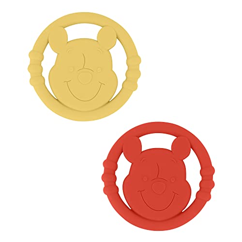 Image of Cudlie Disney Silicone Teether Toy Set for Infants, Food Grade and BPA Free Teethers for Babies 6-12 Months, 2-Pack Teether Toys for Newborns