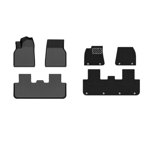 Tapis de sol pour Tesla Model Y 2025 Juniper étanche anti-saleté coffre 6pcs