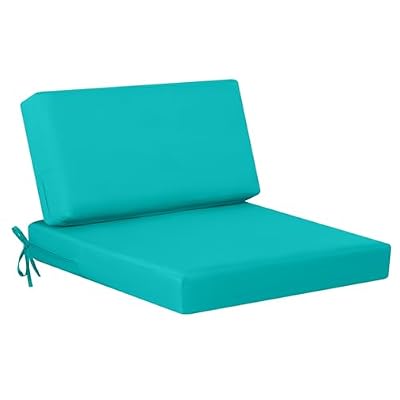 idee-home Outdoor Cushions for Patio Furniture, Outdoor Seat Cushions 26.5 x 26.5 Waterproof & Fade Resistant Couch Sofa Replacement Deep Couch Chair Cushion for Yard Garden Deck