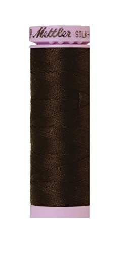 Hilo de algodón Mettler Silk-Finish 50, 150 m, marrón oscuro miniatura 1