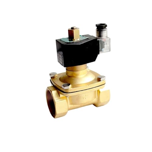 Électrovanne d'eau en laiton 2 pouces 12V DC normalement ouverte - 2