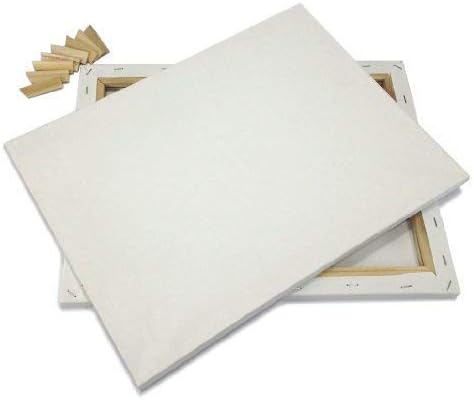 Lot 2 Artist Canvas 5x7" Blank Framed Pre-Stretched Cotton Double Gesso