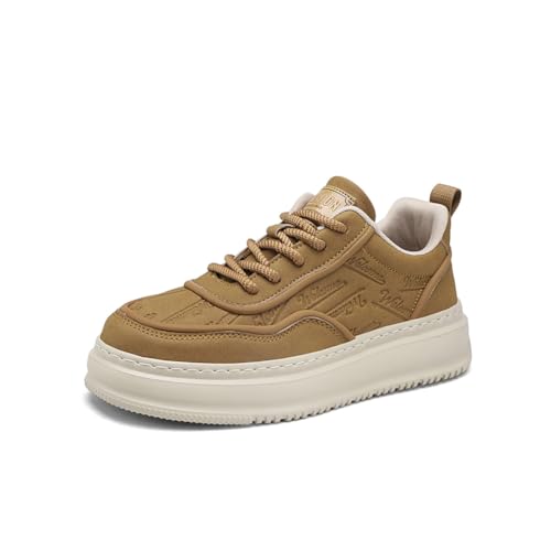 Semelle compensée épaisse sur ces baskets homme légères anti-fatigue