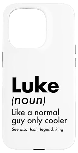 Luke Like A Normal Guy Only Cooler Legend King �t�@�[�X�g�l�[�� �X�}�z�P�[�X iPhone 15 Pro �p