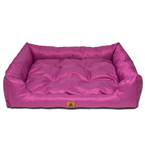 PALULLI Animal Cama para Perro Almohada Extraíble Impermeable Lavado a Máquina Poliéster Suave y Cómodo Apto para Mascotas Muy Durable Resistente a Las Abrasiones 115x85x18cm Rosa Cover