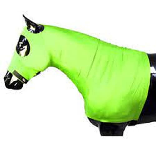 Sleazy Sleepwear for Horses XXS Solid Zipper Stretch Hood -Neon Green