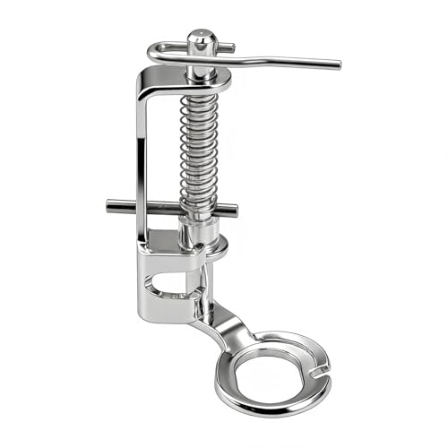 Large Metal Darning/Free Motion Presser Foot Fits All Low Shank Singer Brother Babylock Euro-Pro Janome Kenmore White Juki New Home Simplicity Elna and More Sewing Machine