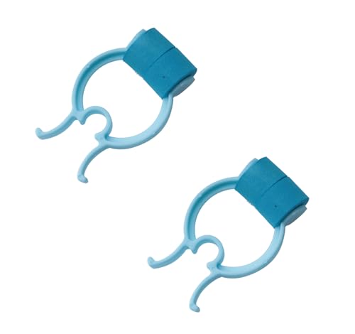 Ruwado 2 Pcs Nose Clips for Swimming Sponge Plastic Large Nose Plugs Protector for Adults Training Water Sports Outdoor Activities Pool Accessories Swim Supplies (Blue)