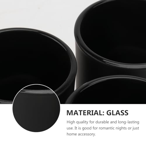 BESTOYARD 12Pcs Frosted Black Glass Votive Candle Holders, Modern Tea Light Holders for Table Centerpieces, Home Decor, Wedding & Party - Christmas Decorative Set by BESTOYARD - Image 6