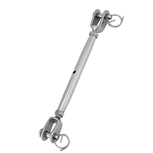 ANGGREK Ridoir à Chape, Ridoir en Acier Inoxydable, Corps fermé à Chape pour la Voile et la Navigation de Plaisance, Tension Réglable pour Cordages et Câbles, Différentes Tailles (M10)