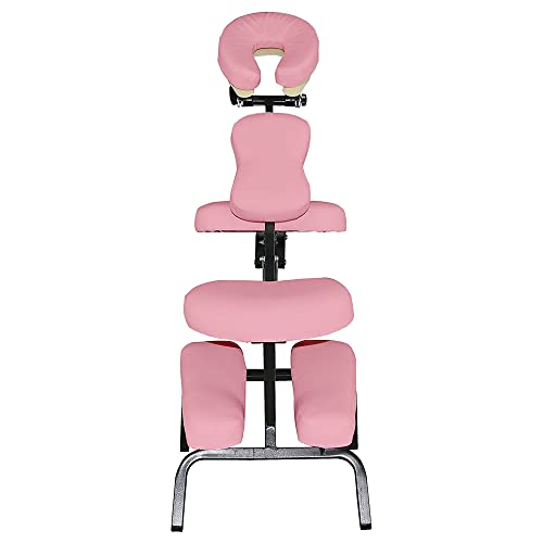 Portable Massage Chair Tattoo Chair For Client, Folding Spa Chair Salon Chair Adjustable Height Face Cradle Salon Massage Chair Portable For Home Gym Hospital, Pink #TOP6