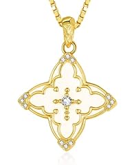 Gold-Clover Cross Necklace