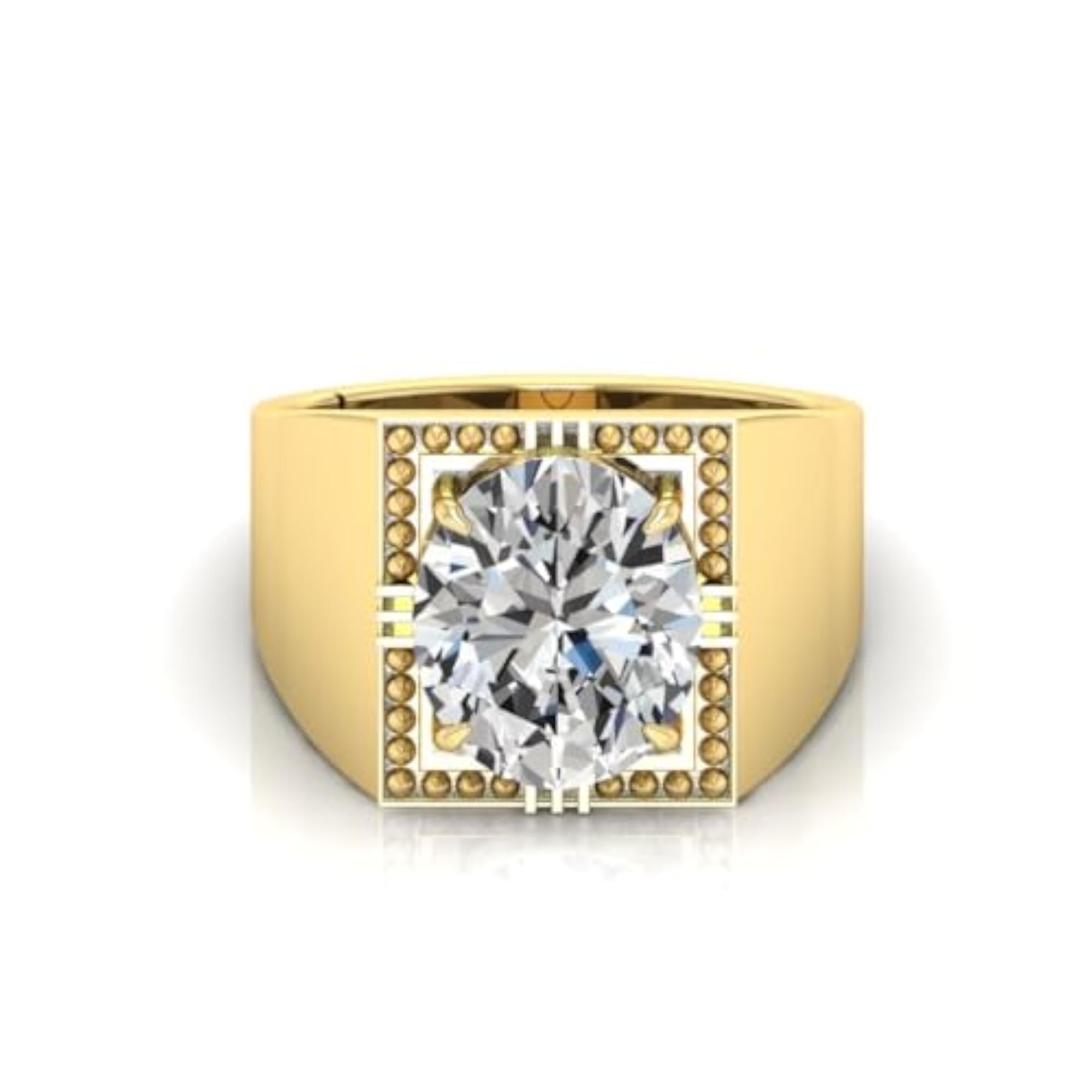 10.25 Ratti White Zircon Adjustable Ring, Lab Certified