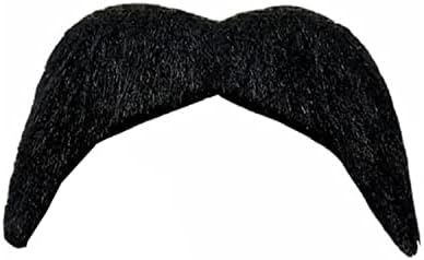 GrassVillage Hippie Costume 4pc Set | Includes Funky Afro Wig,Sunglasses, Moustache and Peace Sign Necklace | Ideal for 50/60/70s Theme Party