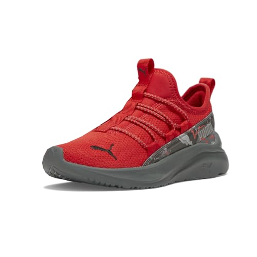 PUMA Toddler Boys One4all Seismic Camo Slip On Sneakers Shoes Casual - Red2
