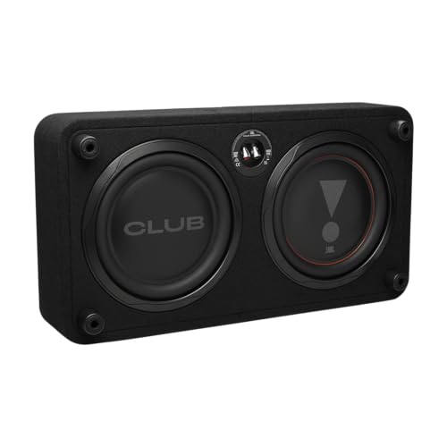 JBL Club 1000SSL 10” Passiv Subwoofer Auto Set, Down-Firing Geschlossenes Flachgehäuse mit Passivmembran, Robust und Platzsparend - 1200W Auto Subwoofer Passive mit Aluminiumtreiber für Präzise Bässe
