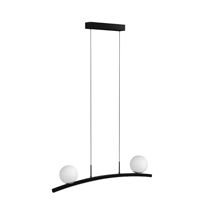INVICTA-28 - Lampada a sospensione a LED, 28 W, 2160 lm, 4000 K, bianco neutro, colore: nero