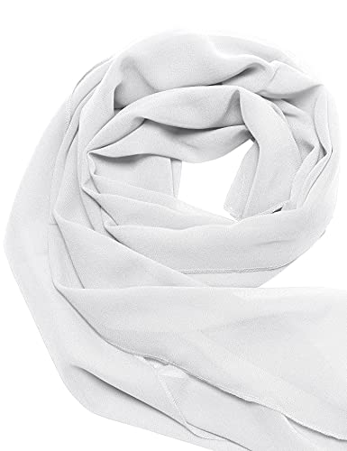 GownTown Womens Chiffon Bridal Evening Soft Wrap Scarf Shawl, Chiffon Lightweight Scarf for Women and Girls4
