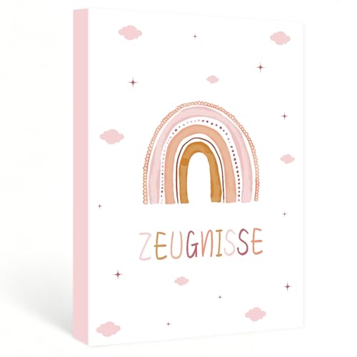 A4 30 Sichthüllen Zeugnismappe - Premium Zeugnismappe Mädchen & Jungen als Urkundenmappe und Zeugnis-mappe personalisiert Accessoires Geeignet für Schulbedarf und Geschenke zur Einschulung Look
