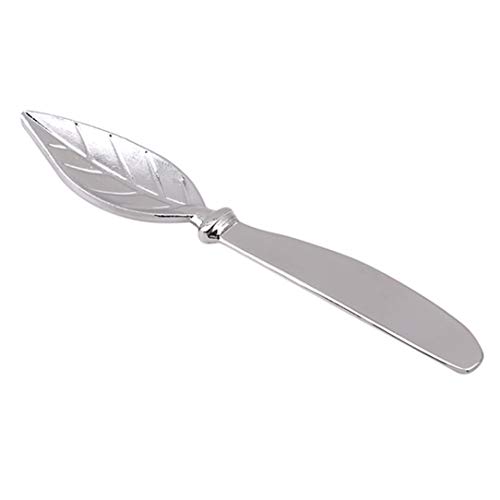 Lehao Leaf Shape Butter Knife Cheese Tool Leaf Shape Bread Handle Master Butter Spreader Tool Silver Plate Stainless Steel Cutlery Metal Gift Lehao Leaf Shape Butter Knife Cheese Tool Leaf Shape Bread Handle Master Butter Spreader Tool Silver Plate Stainless Steel Cutlery Metal Gift