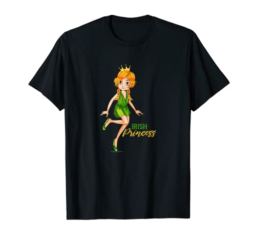 Irish princess girl st patricks day irish lucky lovers maglietta
